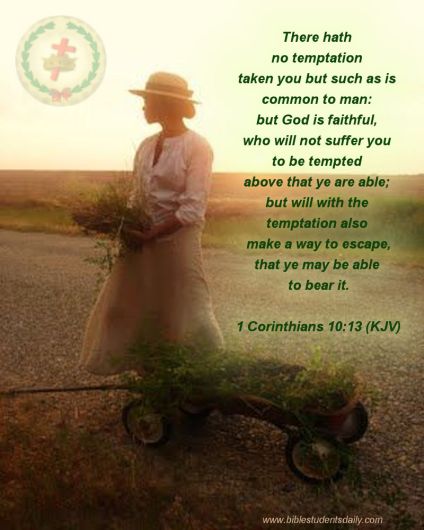 1 COR. 10, 13 -with cross